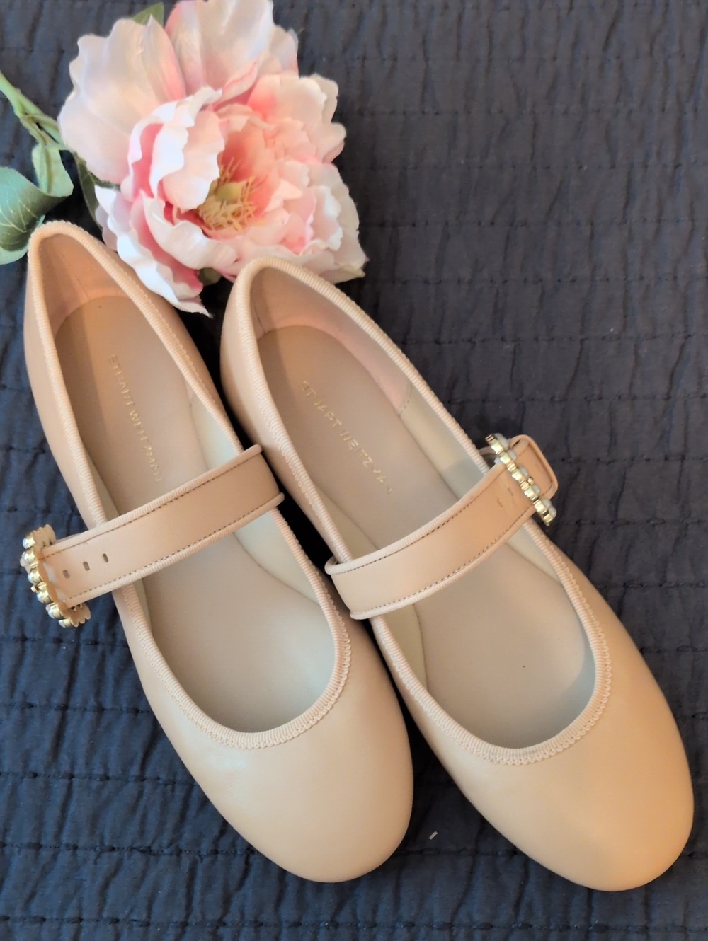 Stuart Weitzman Piper Mary Jane Flat Sz. 7.5